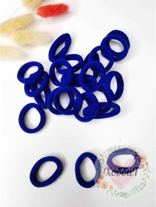 Резинки бесшовные для волос 3см. (темно-синий), 100штук